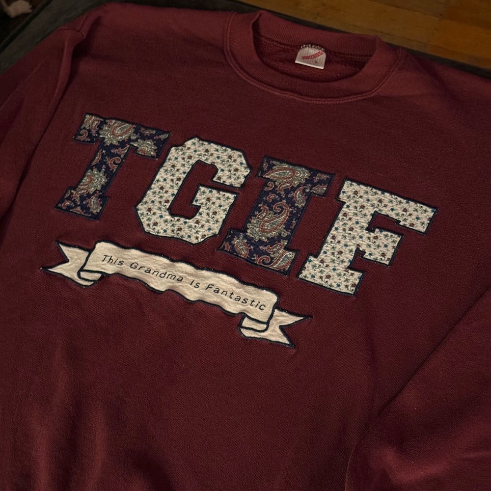 TGIF This Grandma is Fantastic Sweatshirt Vintage Pullover